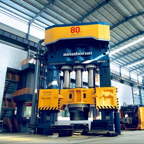 Hai cột đẩy xuống hoàn toàn thủy lực mở Die Forging Press điều khiển điện thủy lực Forging Press