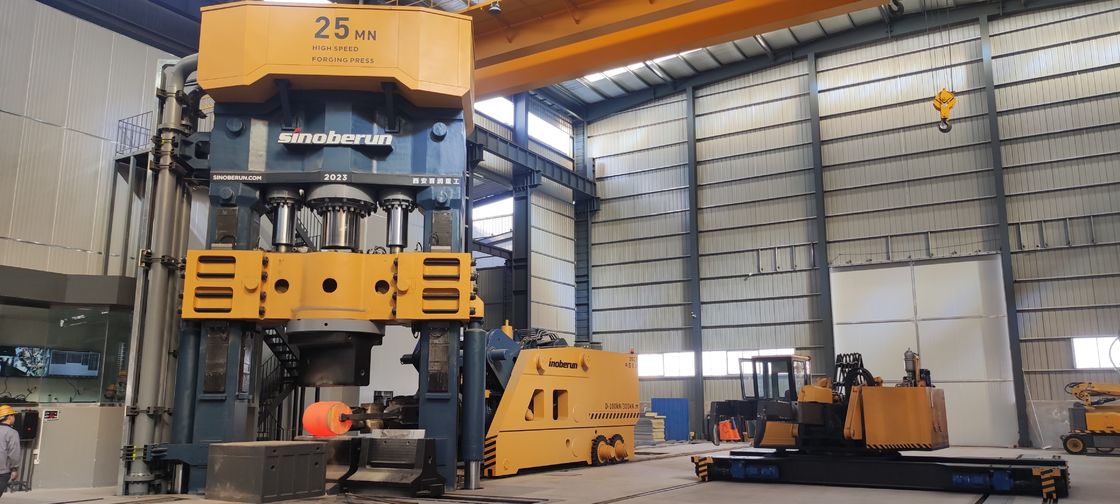 Hai cột đẩy xuống hoàn toàn thủy lực mở Die Forging Press điều khiển điện thủy lực Forging Press