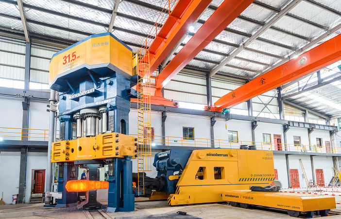 Hai cột đẩy xuống hoàn toàn thủy lực mở Die Forging Press điều khiển điện thủy lực Forging Press